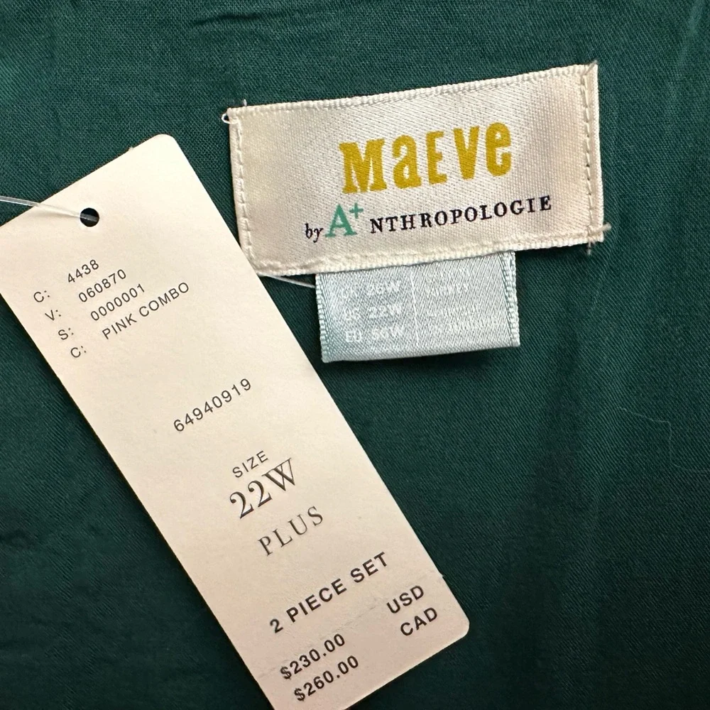 Anthropologie Maeve Tweed Dress 2 Piece Set - Picture 13 of 16